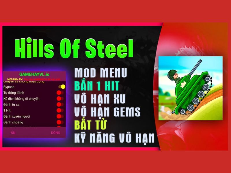 Các Tính năng MOD nổi bật Có Trong Hack Hills Of Steel 