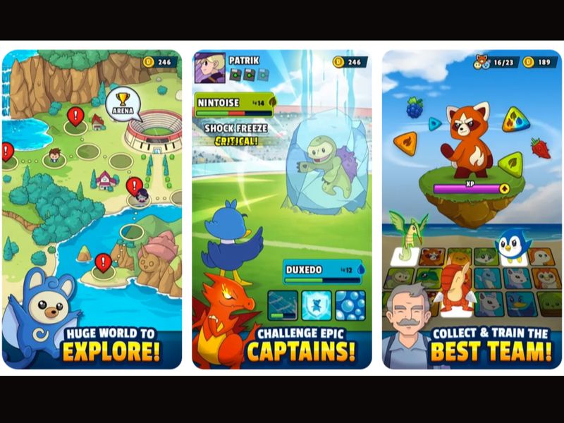 Đấu trường chiến tranh online trong Dynamons World Mod APK