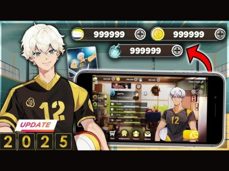 Vô hạn tiền trong The Spike Mod Full Cầu Thủ