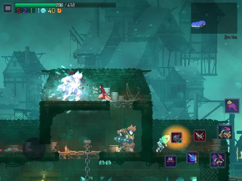 Hành động đi cảnh tốc độ cao trong Dead Cells Apk