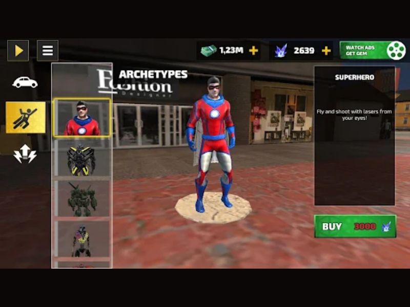 Phát triển sức mạnh vượt bậc với Hack Rope Hero Vice Town
